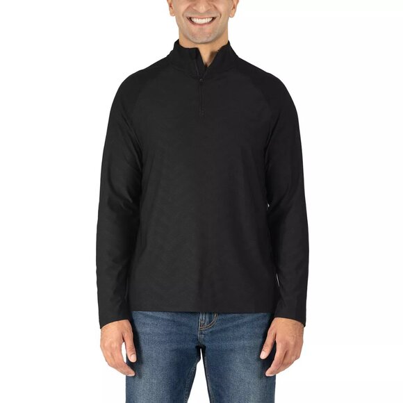 Gerry Men's Active Quarter Zip, Black - Picture 2 of 5